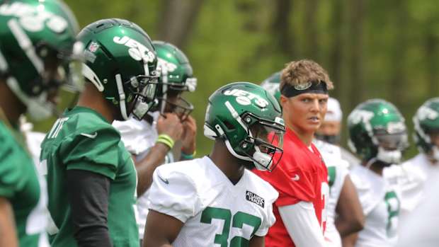 Jets RB Michael Carter, QB Zach Wilson